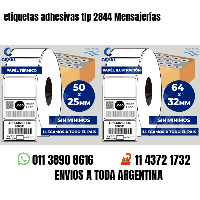 etiquetas adhesivas tlp 2844 Mensajerías