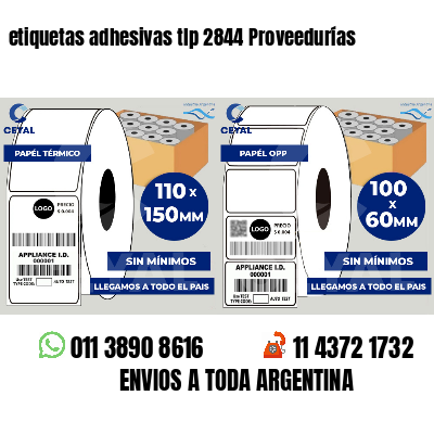 etiquetas adhesivas tlp 2844 Proveedurías