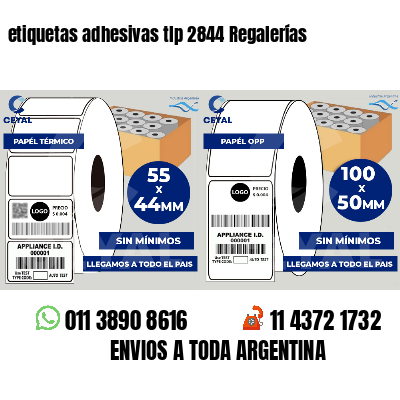 etiquetas adhesivas tlp 2844 Regalerías