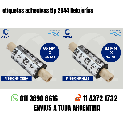 etiquetas adhesivas tlp 2844 Relojerías