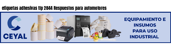 etiquetas adhesivas tlp 2844 Respuestos para automotores