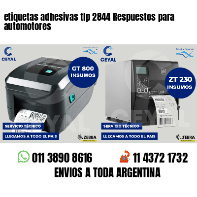etiquetas adhesivas tlp 2844 Respuestos para automotores
