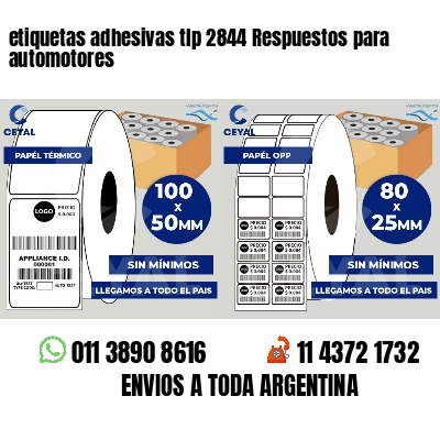 etiquetas adhesivas tlp 2844 Respuestos para automotores