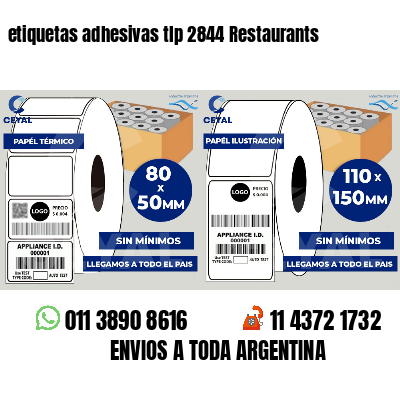 etiquetas adhesivas tlp 2844 Restaurants