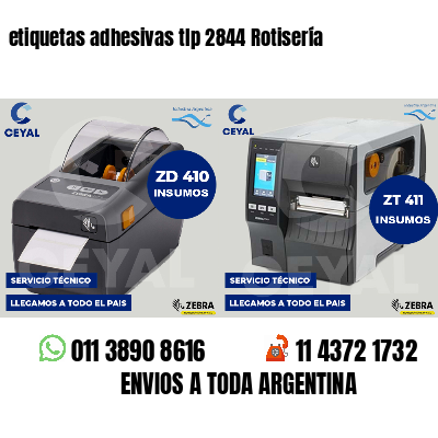 etiquetas adhesivas tlp 2844 Rotisería