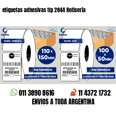 etiquetas adhesivas tlp 2844 Rotisería