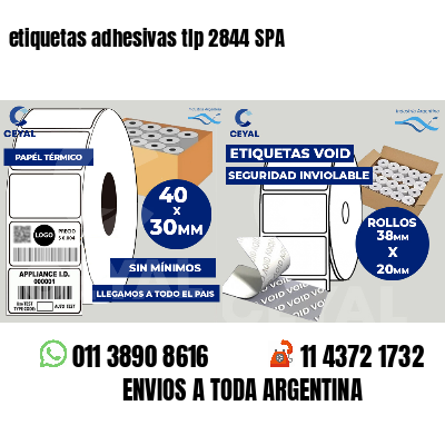 etiquetas adhesivas tlp 2844 SPA