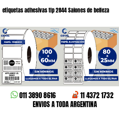 etiquetas adhesivas tlp 2844 Salones de belleza