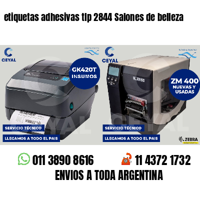 etiquetas adhesivas tlp 2844 Salones de belleza