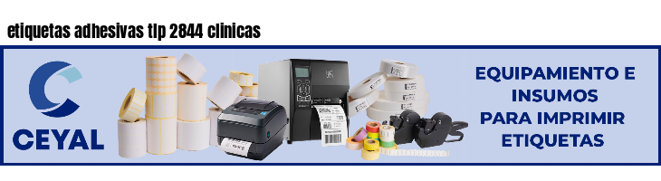 etiquetas adhesivas tlp 2844 clinicas