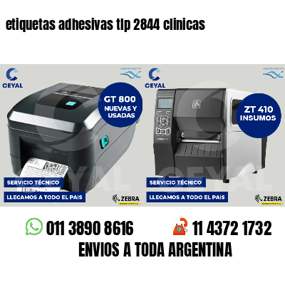 etiquetas adhesivas tlp 2844 clinicas