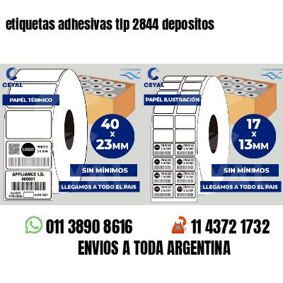 etiquetas adhesivas tlp 2844 depositos