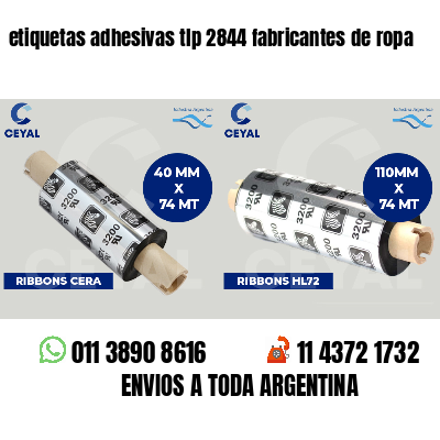 etiquetas adhesivas tlp 2844 fabricantes de ropa