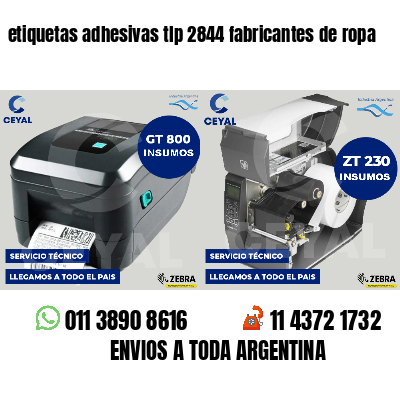 etiquetas adhesivas tlp 2844 fabricantes de ropa