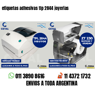 etiquetas adhesivas tlp 2844 joyerias