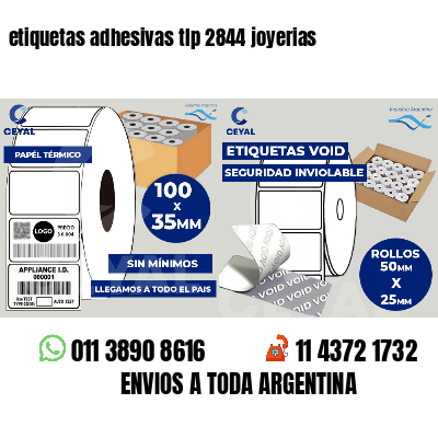 etiquetas adhesivas tlp 2844 joyerias