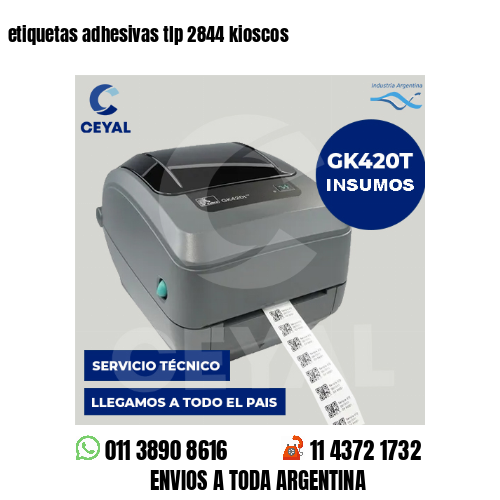 etiquetas adhesivas tlp 2844 kioscos