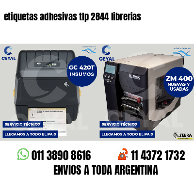 etiquetas adhesivas tlp 2844 librerias