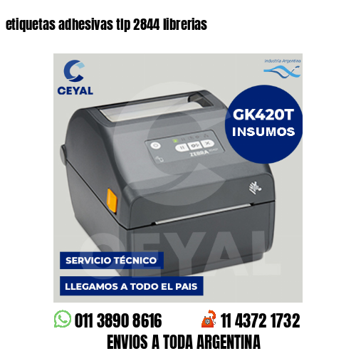 etiquetas adhesivas tlp 2844 librerias