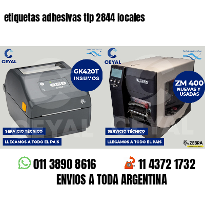 etiquetas adhesivas tlp 2844 locales