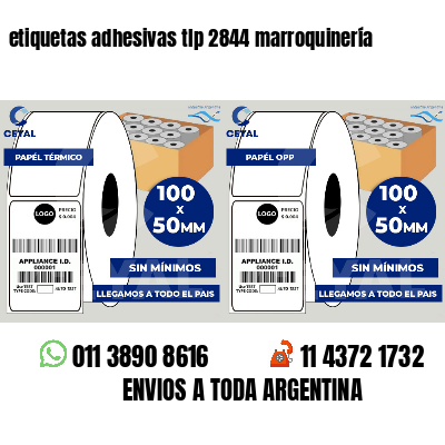 etiquetas adhesivas tlp 2844 marroquinería