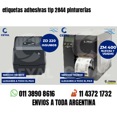 etiquetas adhesivas tlp 2844 pinturerías