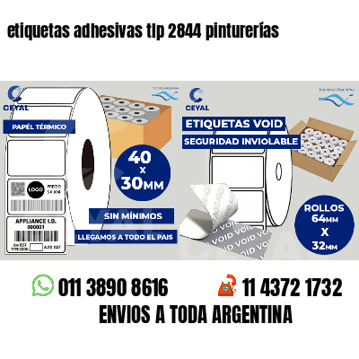 etiquetas adhesivas tlp 2844 pinturerías