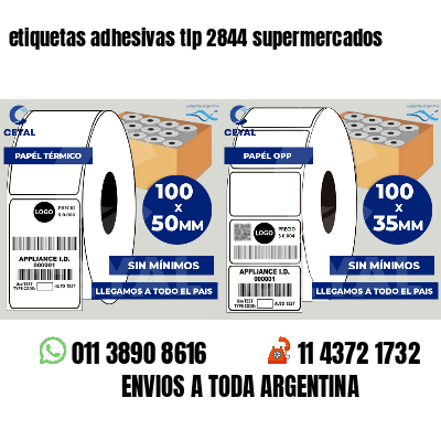 etiquetas adhesivas tlp 2844 supermercados