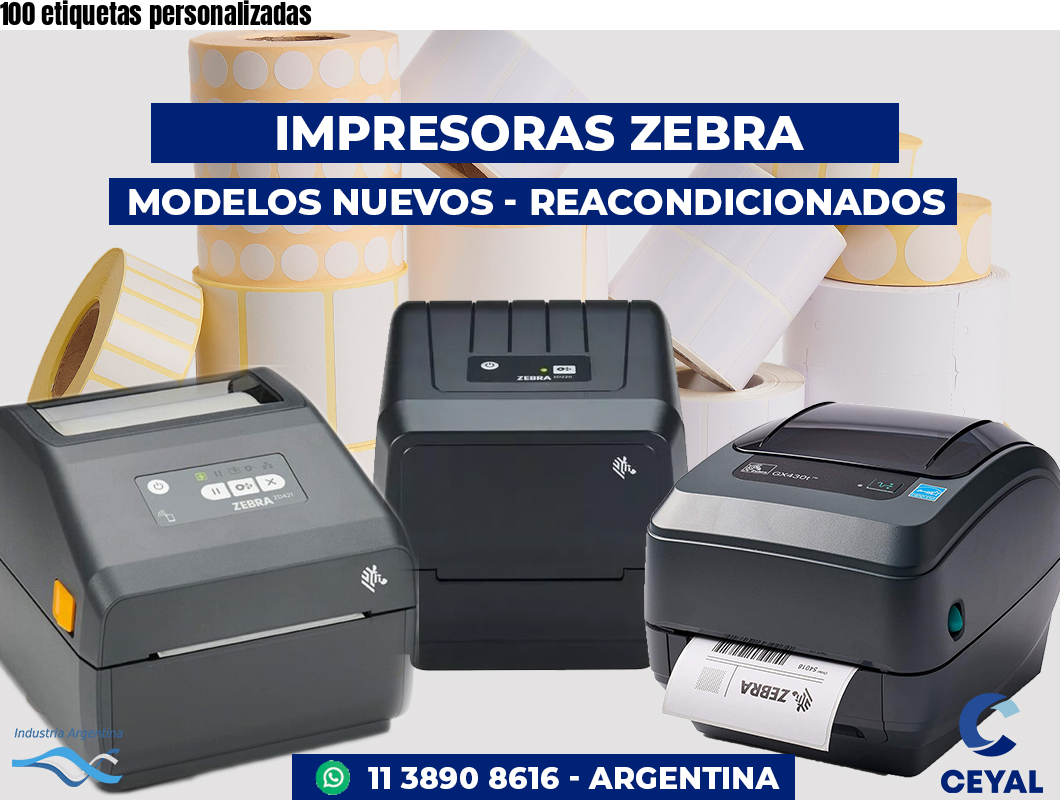 100 etiquetas personalizadas