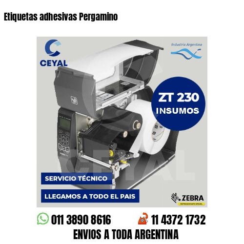 Etiquetas adhesivas Pergamino