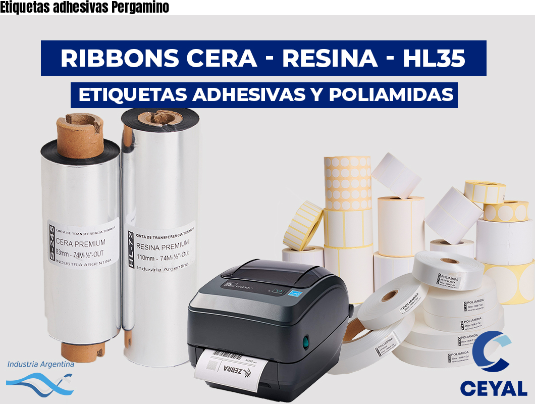 Etiquetas adhesivas Pergamino