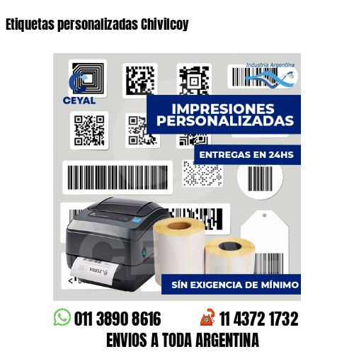 Etiquetas personalizadas Chivilcoy
