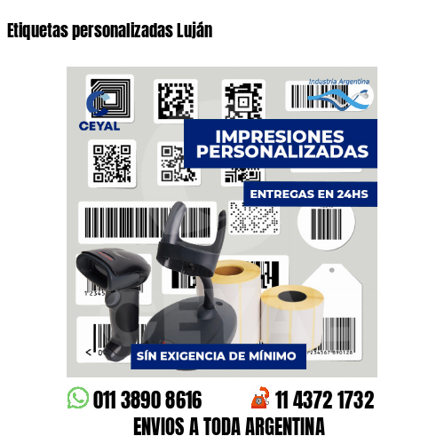 Etiquetas personalizadas Luján