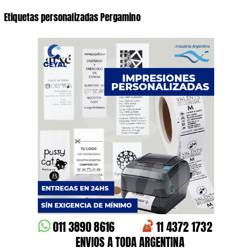 Etiquetas personalizadas Pergamino