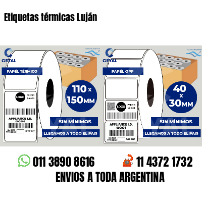 Etiquetas térmicas Luján