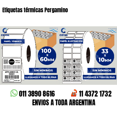 Etiquetas térmicas Pergamino