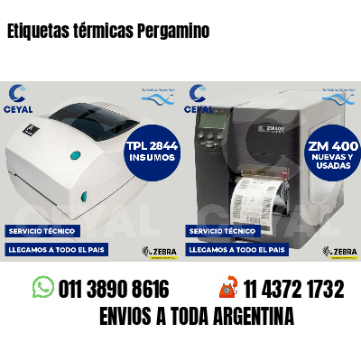 Etiquetas térmicas Pergamino