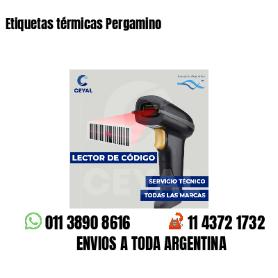 Etiquetas térmicas Pergamino