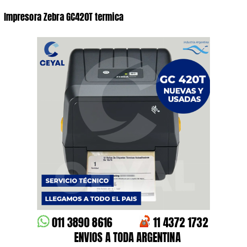 Impresora Zebra GC420T termica