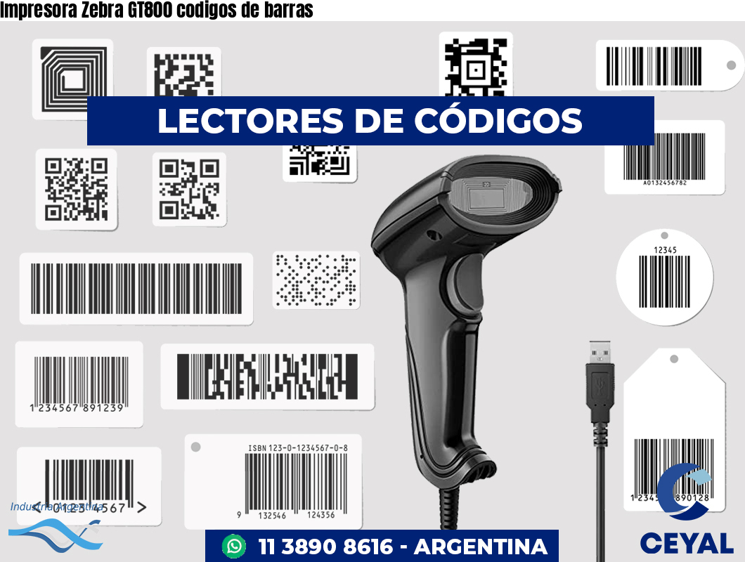 Impresora Zebra GT800 codigos de barras