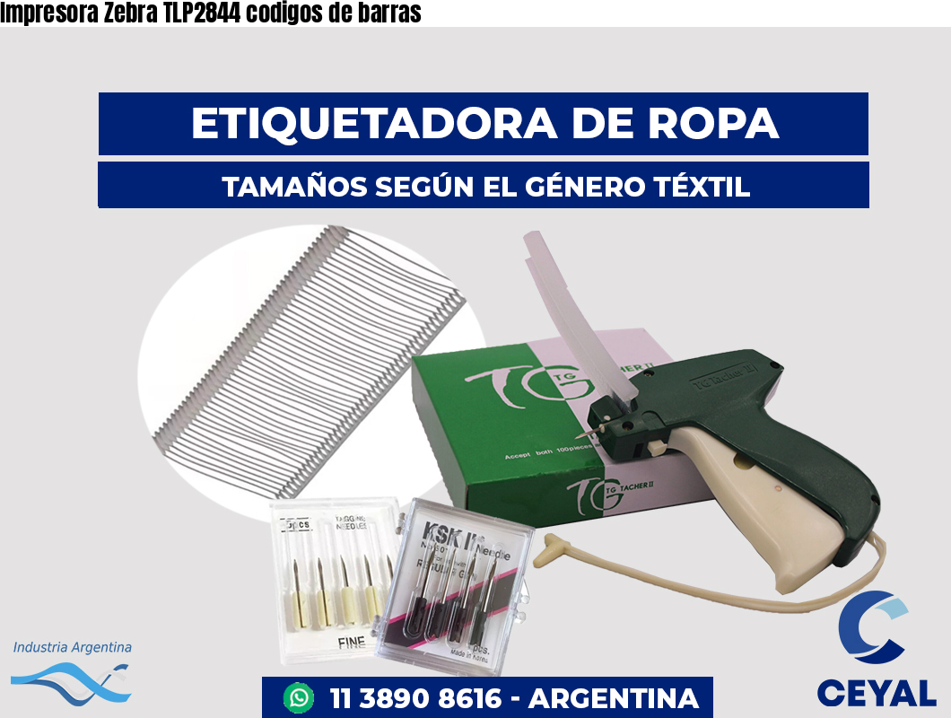 Impresora Zebra TLP2844 codigos de barras