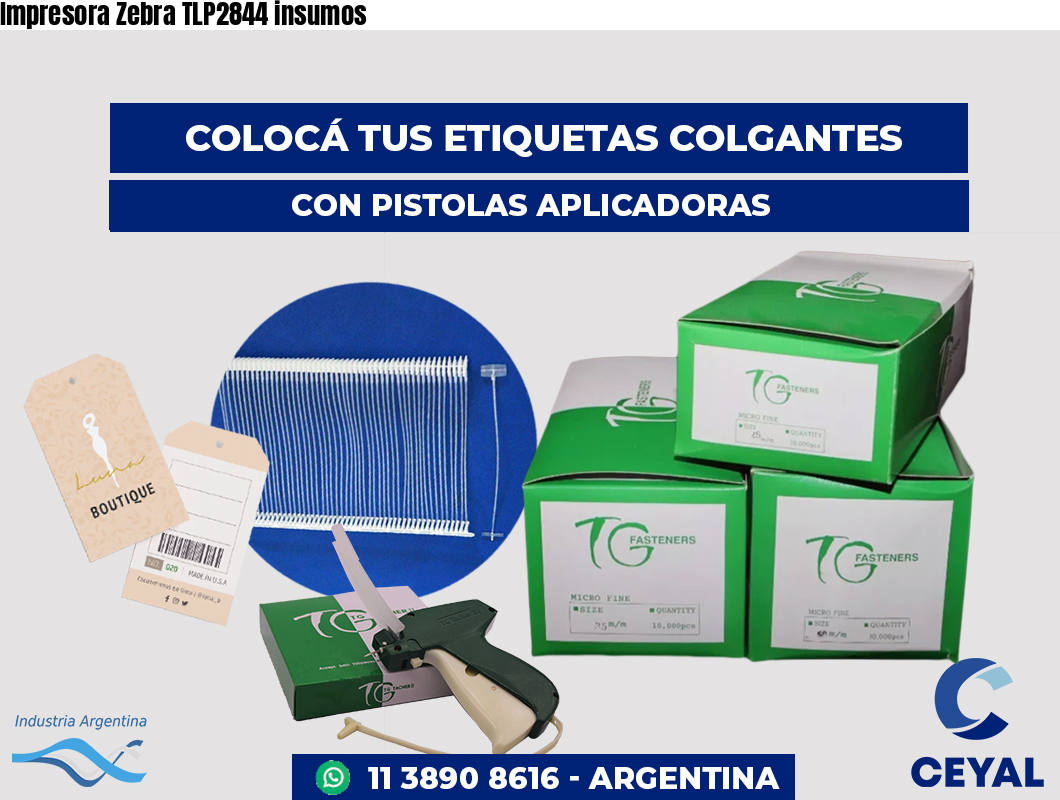 Impresora Zebra TLP2844 insumos
