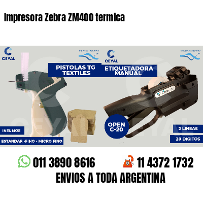 Impresora Zebra ZM400 termica