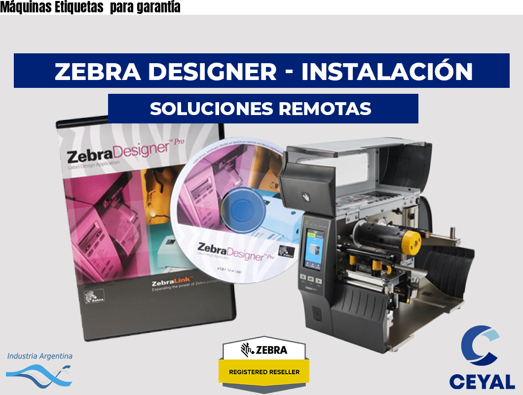 Máquinas Etiquetas  para garantía