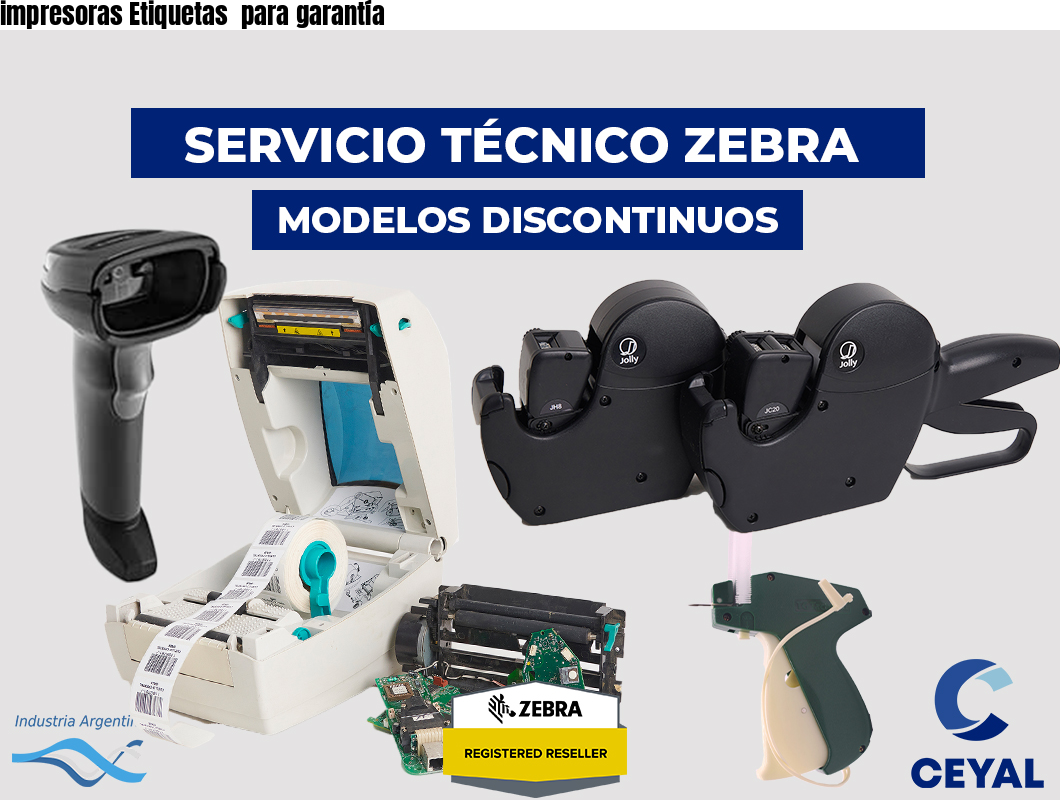 impresoras Etiquetas para garantía