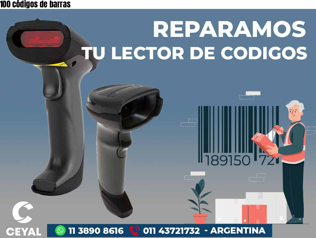 100 códigos de barras