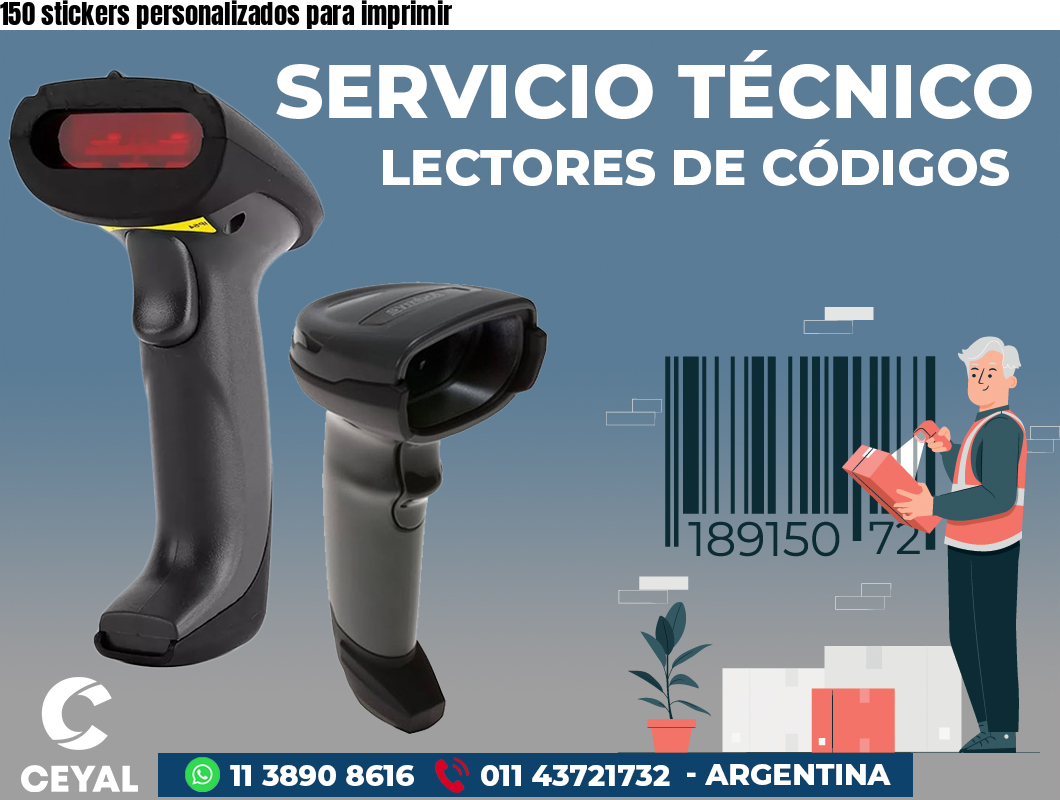150 stickers personalizados para imprimir