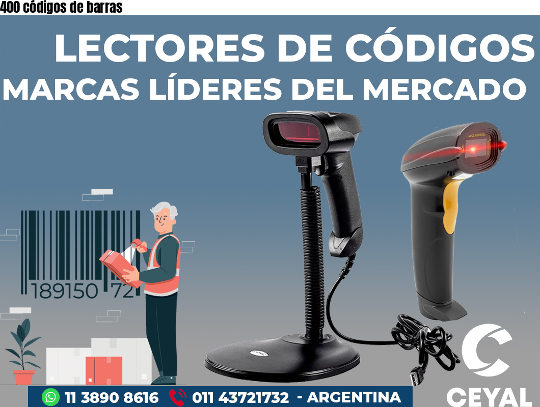 400 códigos de barras