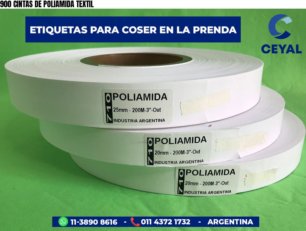 900 CINTAS DE POLIAMIDA TEXTIL