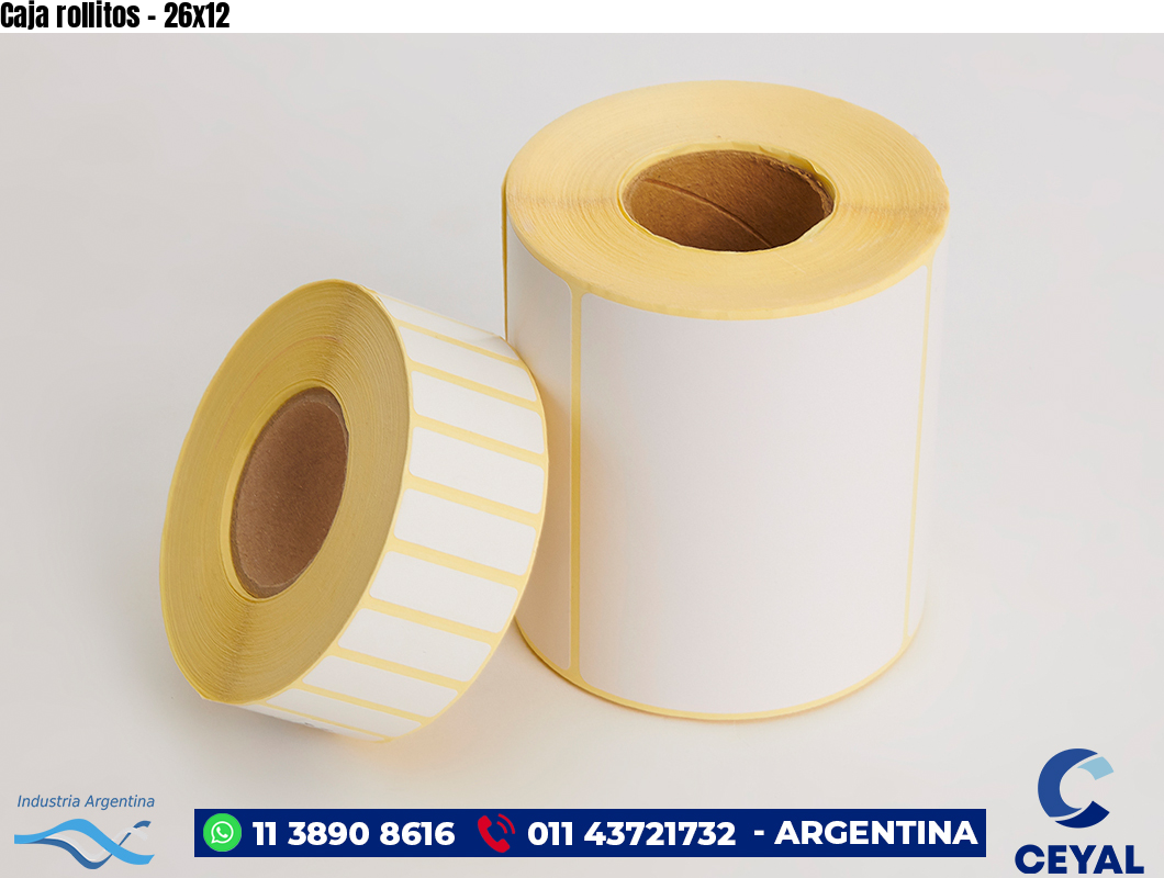 Caja rollitos - 26x12